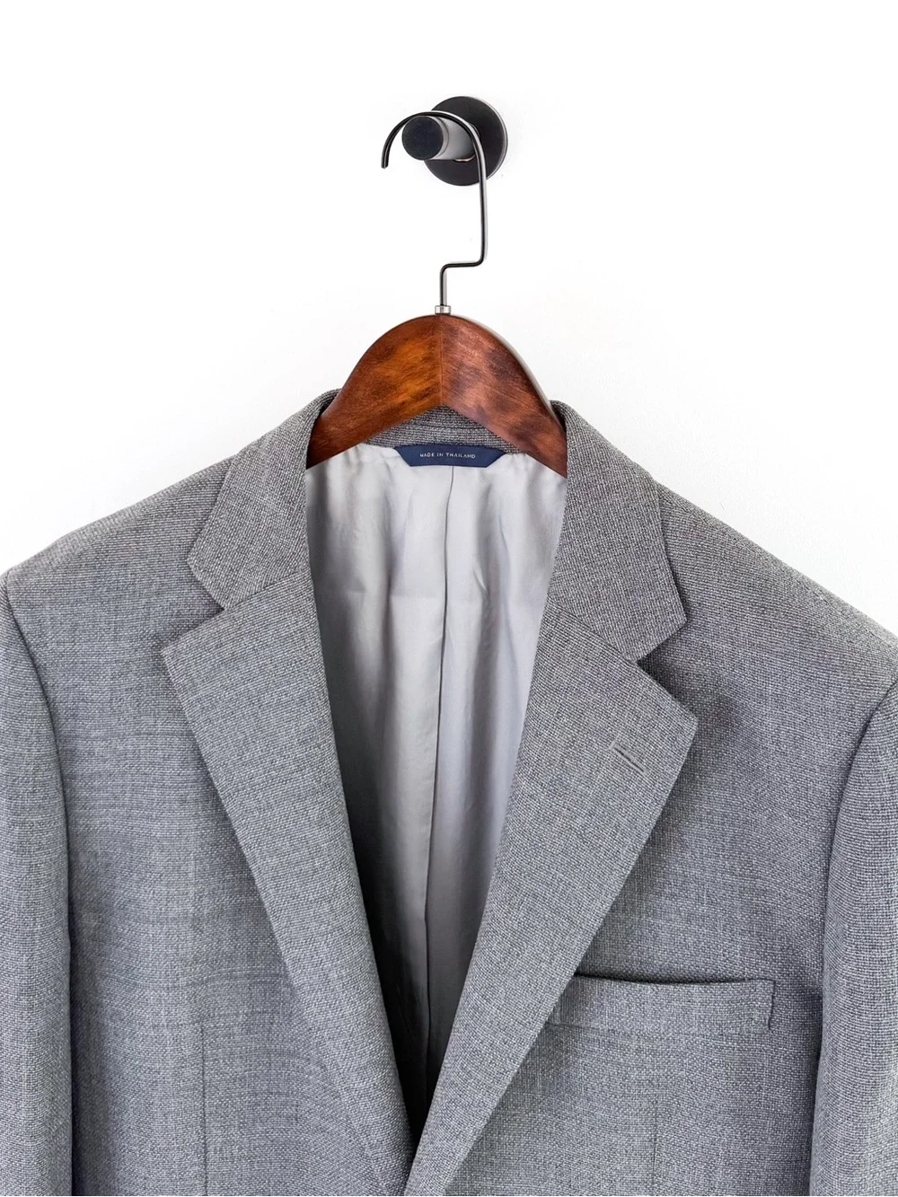 Brooks Brothers Slim Men's Gray Hopsack Blazer Italian Wool 42R Sport Coat